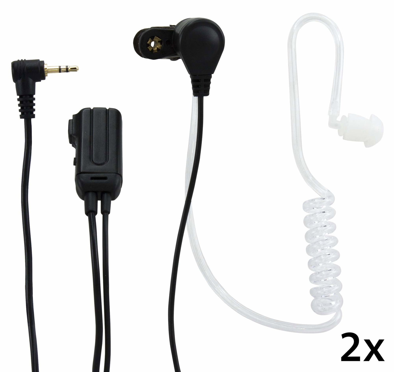 Tvåvägsradioheadset med inbyggd mikrofon och 2,5 mm-kontakt | Hem & Hobby | Pryloteket