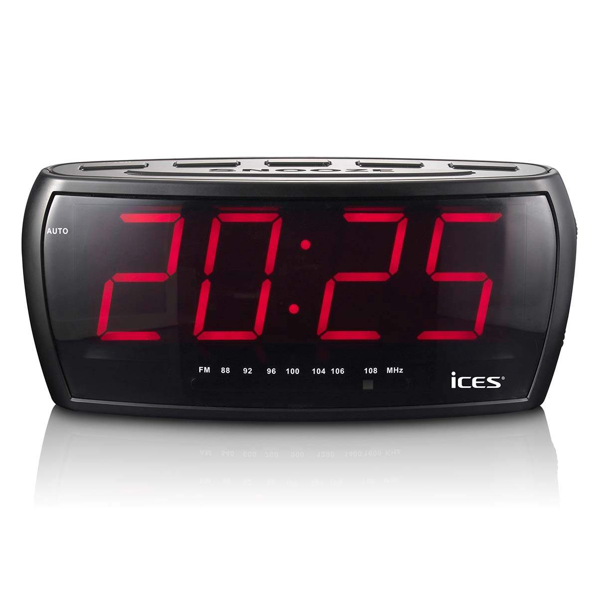 FM-clockradio med jumbo LED-display og dobbelt alarm billede