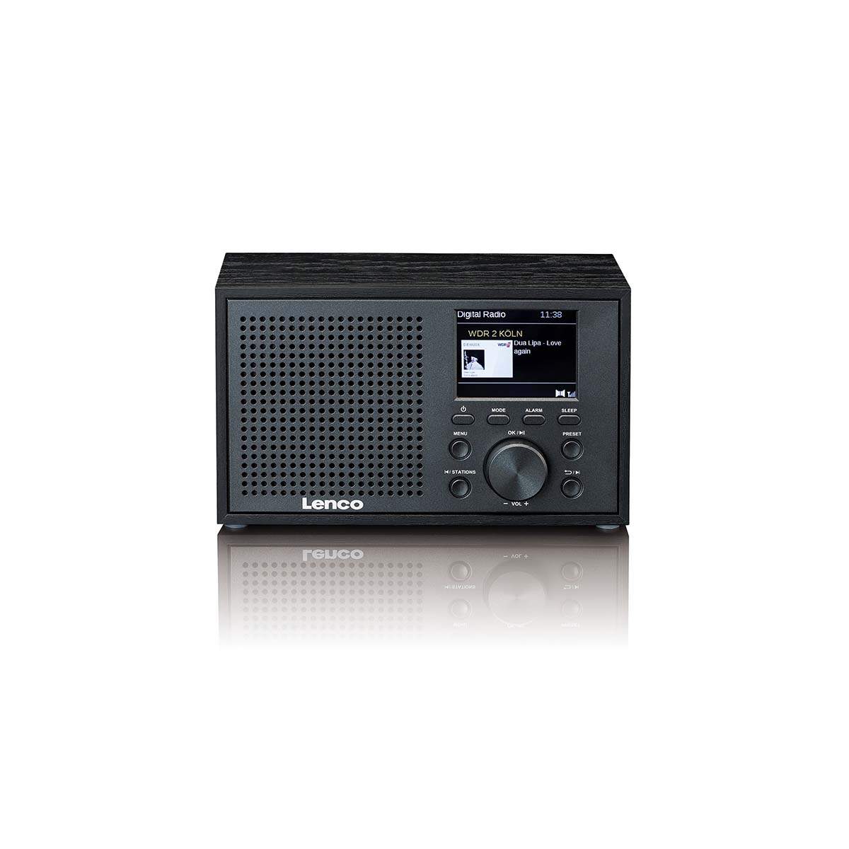 Mono DAB+ FM-radio med Bluetooth og dobbelt alarm billede