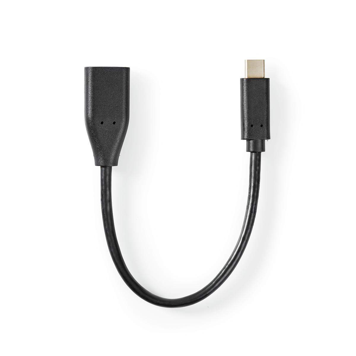 USB-C till USB-A-adapter, 5 Gbps, OTG, 0,20 m, Svart | Hem & Hobby | Pryloteket