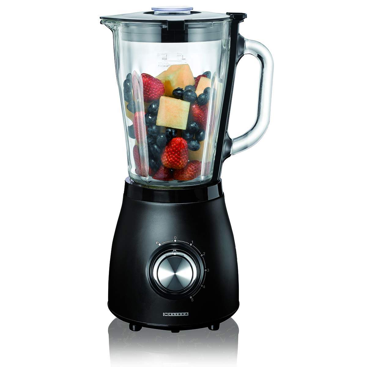 Mixer 1,5L glaskanna, 500W, 5 hastigheter, mattsvart | Hem & Hobby | Pryloteket