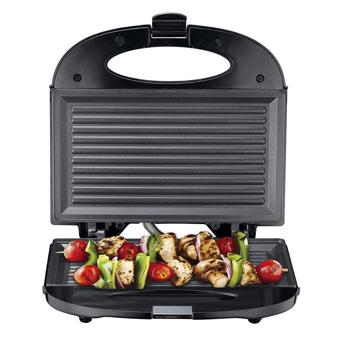 Sandwichmaskine 750W, Non-stick, Opretstående opbevaring billede