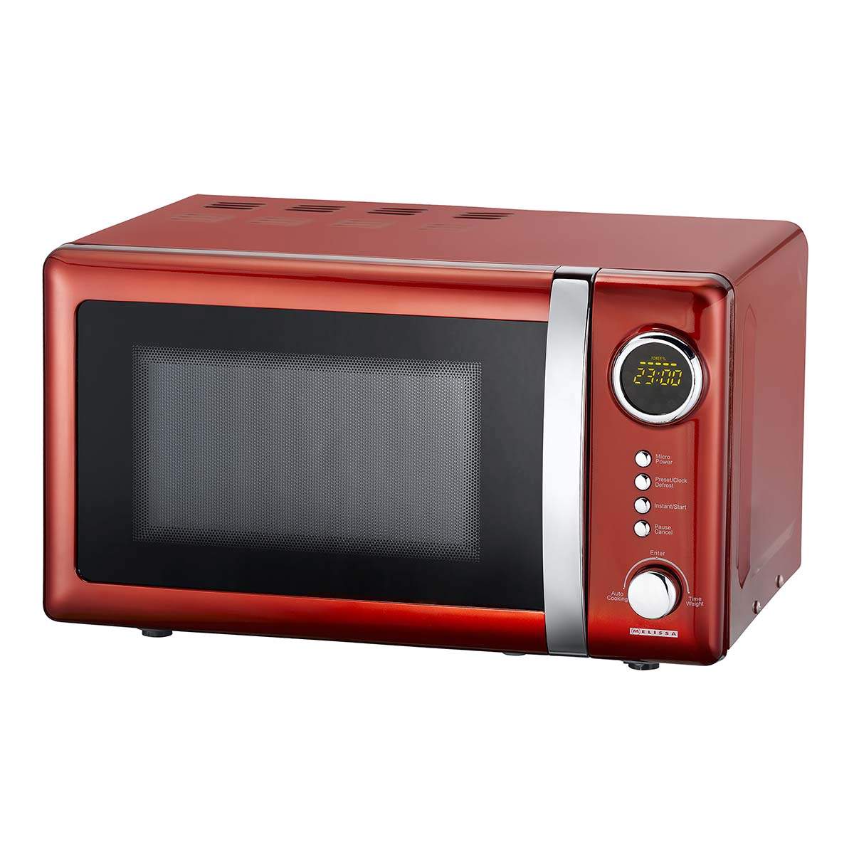 Mikrobølgeovn, 700W, 20L, 12 programmer, chilirød