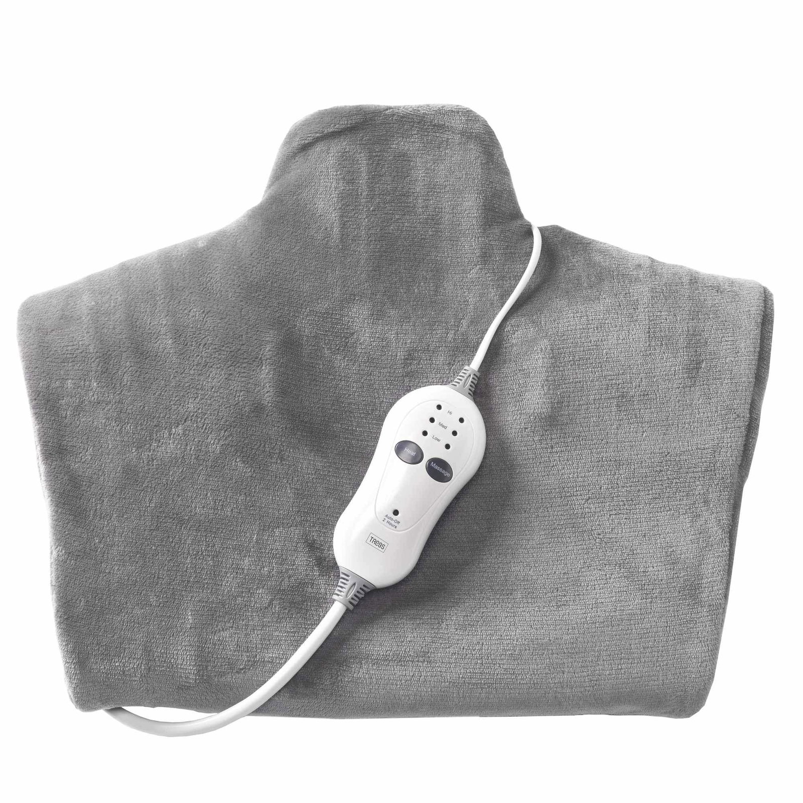 Elektrisk 2-i-1 värme- och massagekudde, 66x85 cm fleece | Hem & Hobby | Pryloteket