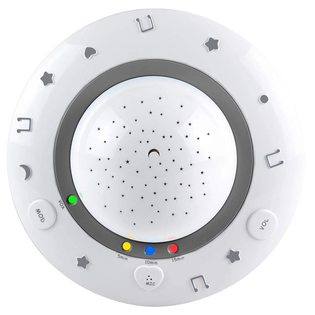 Stjernehimmel Baby Natlampe Projektor med Vuggeviser billede