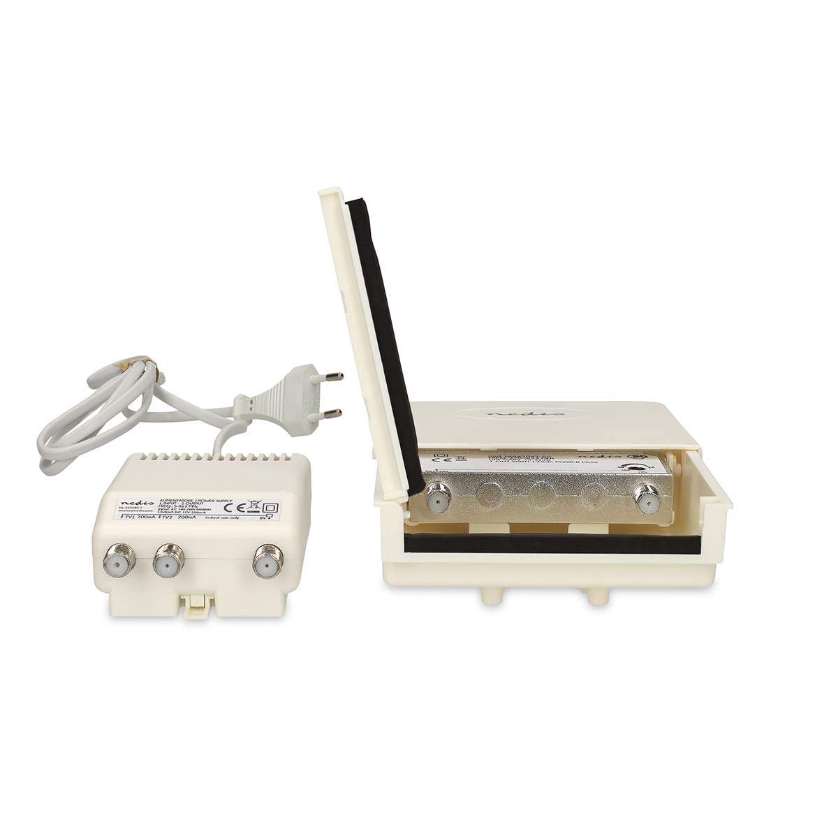 UHF mastforstærker, 2 udgange, 15-30 dB forstærkning, lav støj