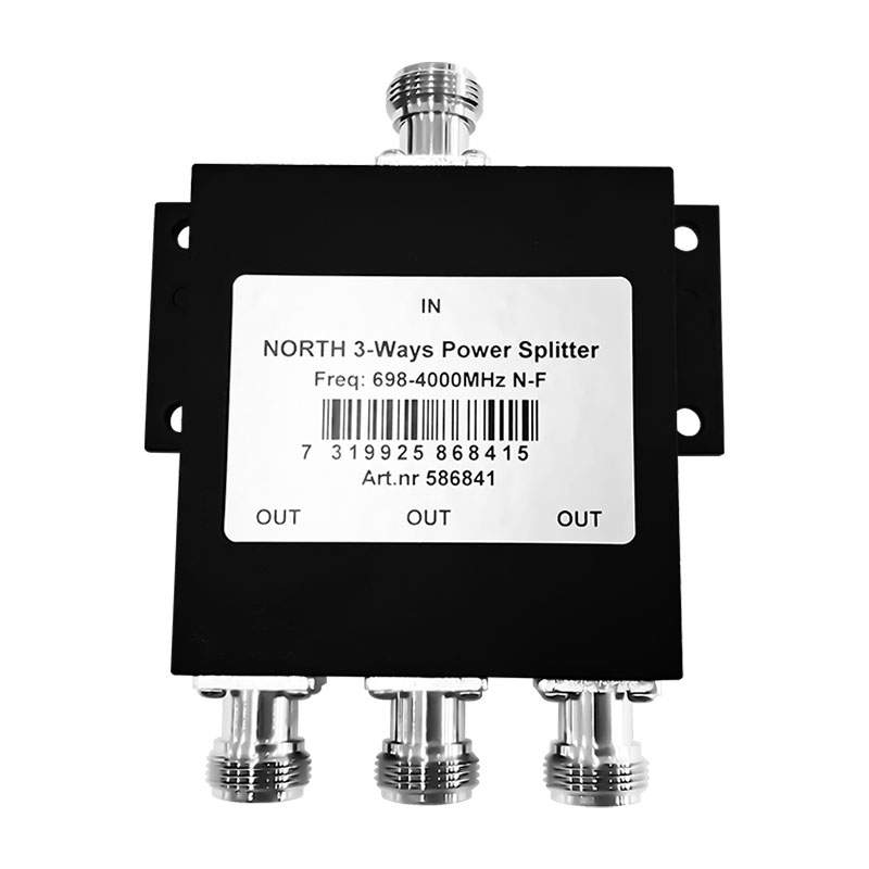 Strømfordeler 698-4000MHz, N-hun, lavt tab