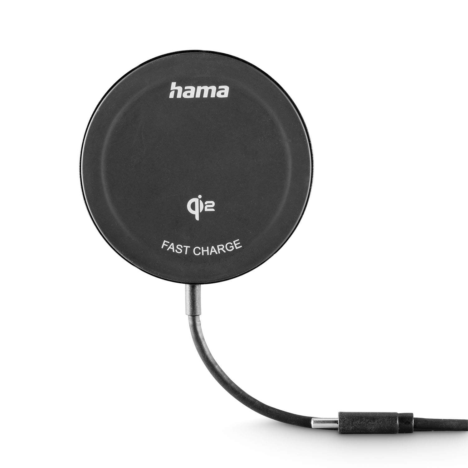 Trådløs Qi2-oplader – Hurtigopladning 15W, Sort billede
