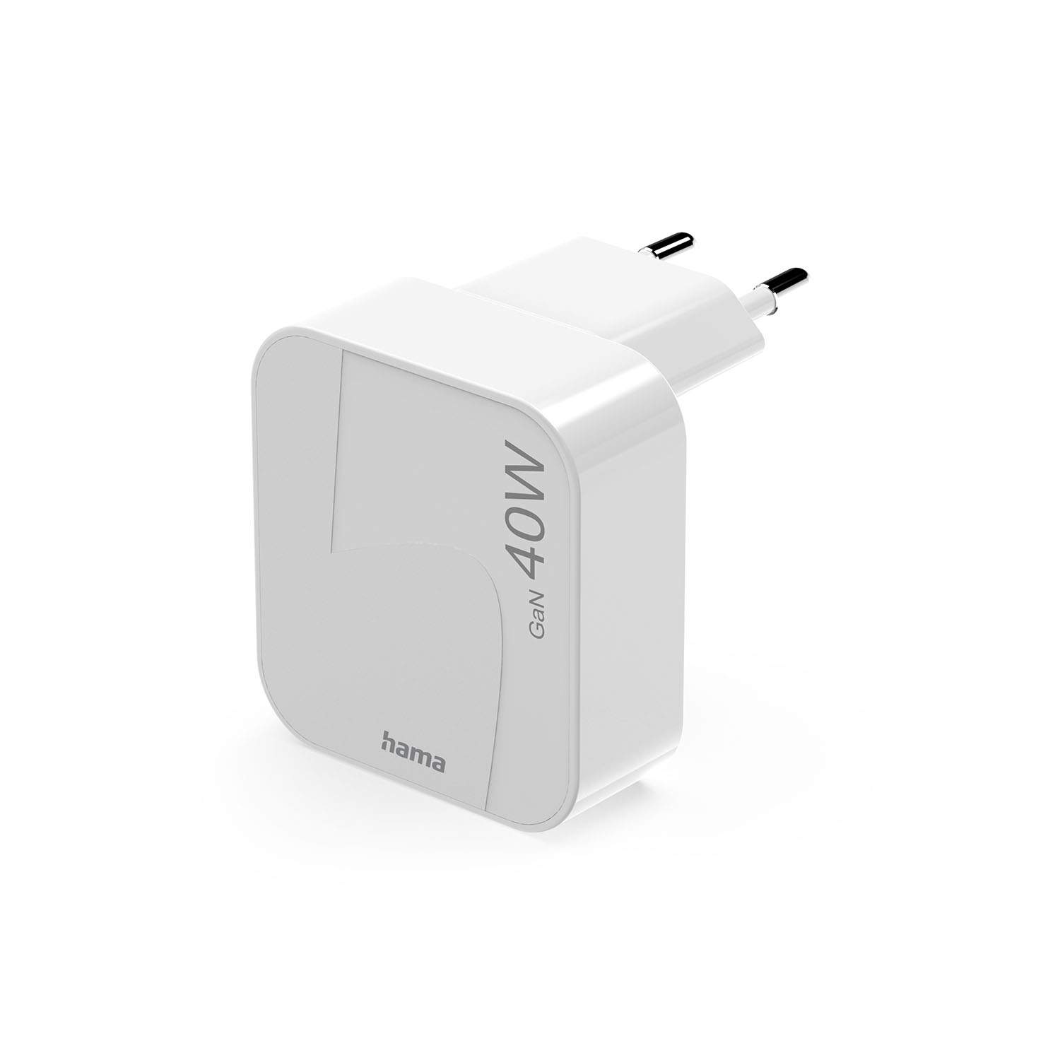 Dobbelt USB-C GaN-oplader 40W – Hurtig, kompakt, sikker billede