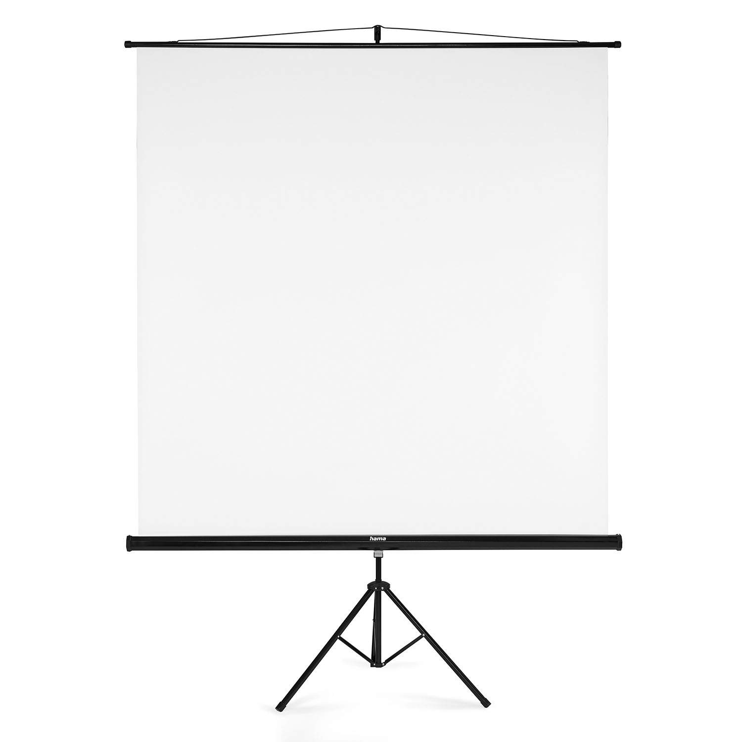 Projektionslærred med stativ – 180x180 cm, bærbar opsætning