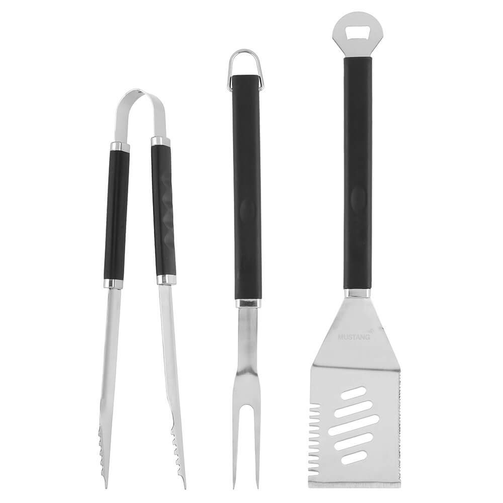 MUSTANG Grill Tool Set 3 Pcs | Hem & Hobby - Hem & Hushåll - Kök - Köksredskap - Kapsylöppnare | Pryloteket