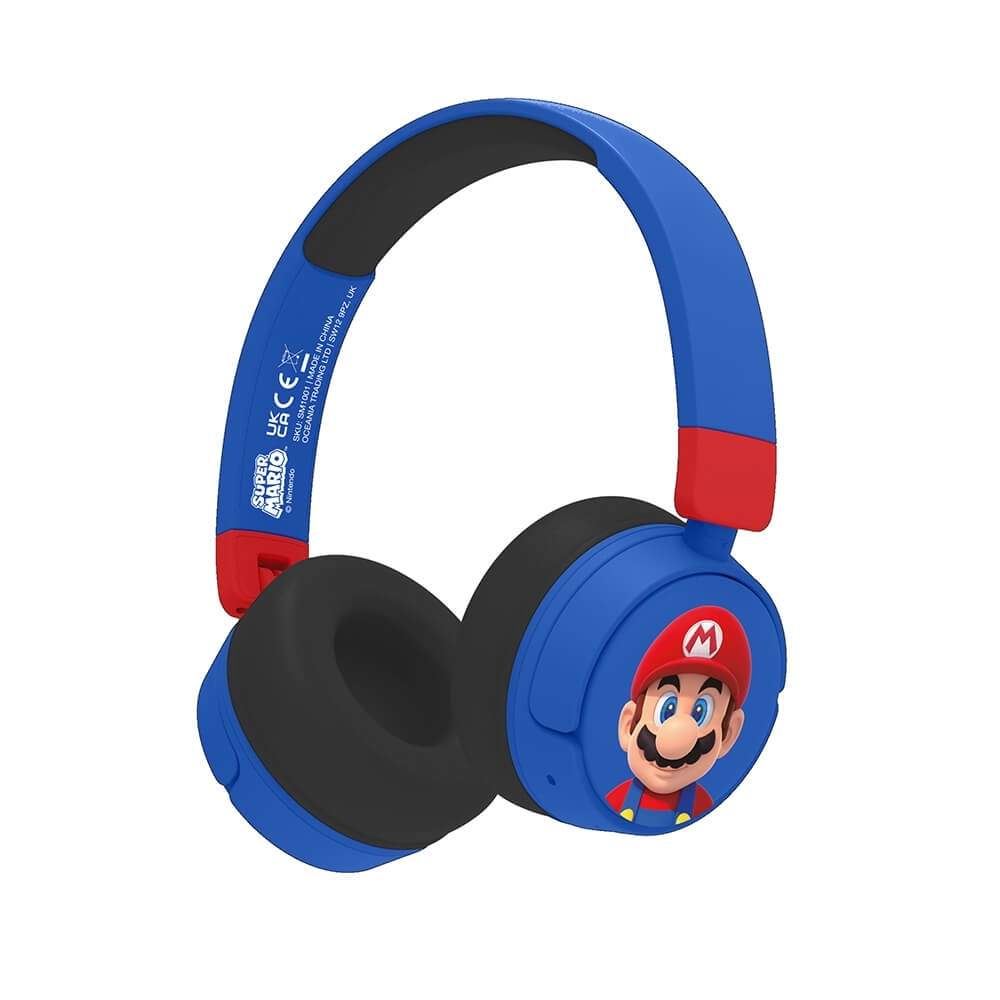 SUPER MARIO Hovedtelefon On-Ear Trådløs 85dB/95dB Deling Aux