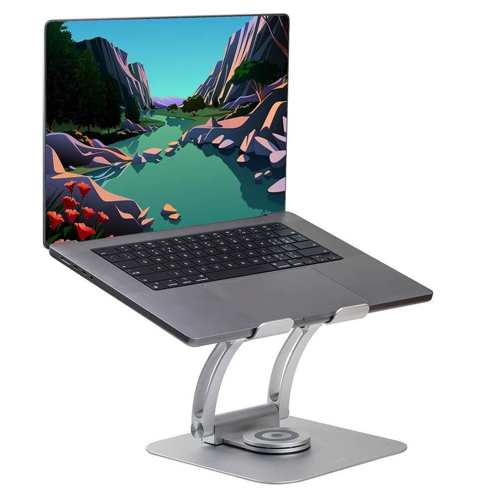 DESIRE2 Laptop Stand Supreme Dual Pivot Plus Sølv