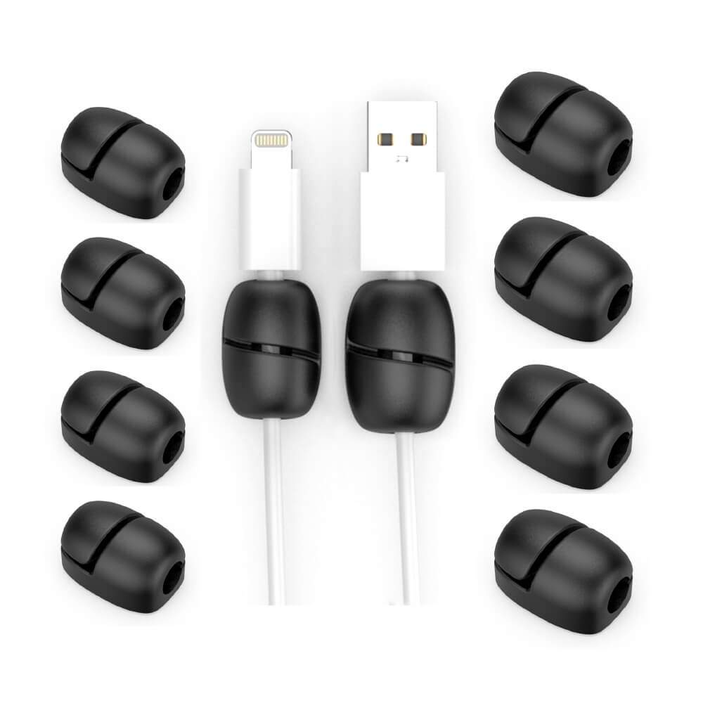 DESIRE2 Deskmate Cable Nuggets Black 10-pack | Elektronik - Tillbehör Mobil & Surfplatta - Mobiltillbehör - Mobilkablar - Laddningskablar | Pryloteket