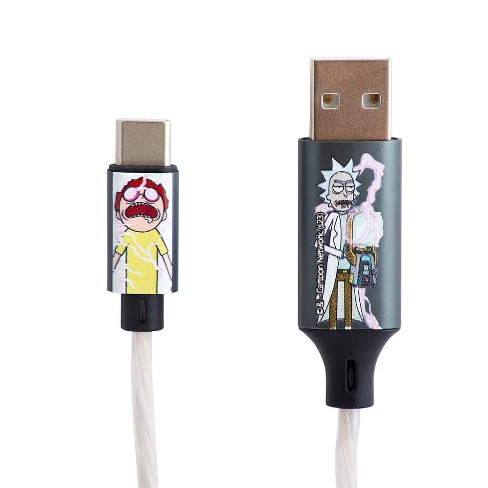 RICK&MORTY USB A til C Light-Up 1,2m