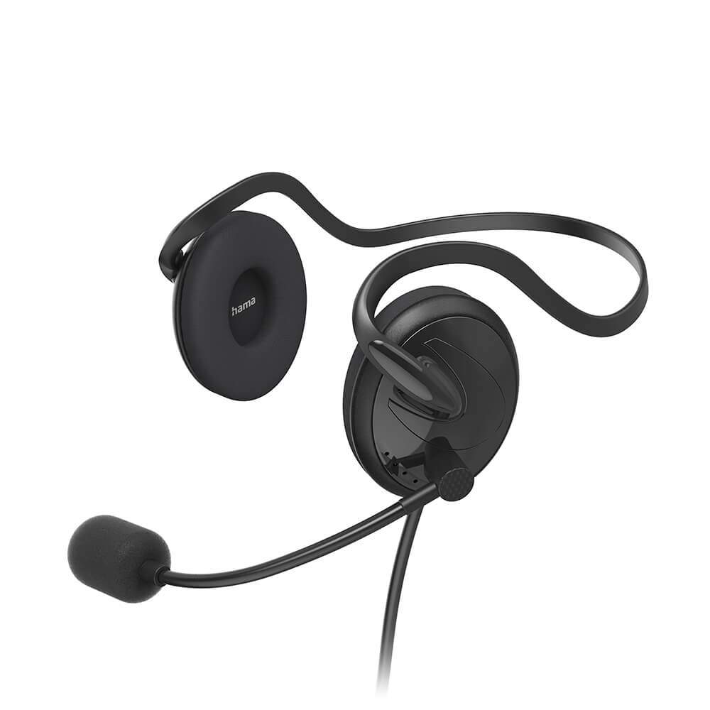 HAMA Headset PC Office Stereo On-Ear NHS-P100 V2 Black | Elektronik - Speltillbehör - Windows | Pryloteket