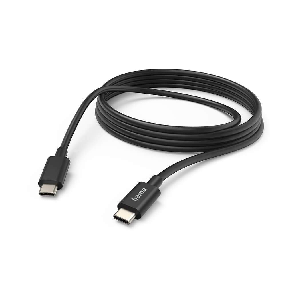 HAMA Kabel Opladning/Data USB-C - USB-C 3,0m Sort