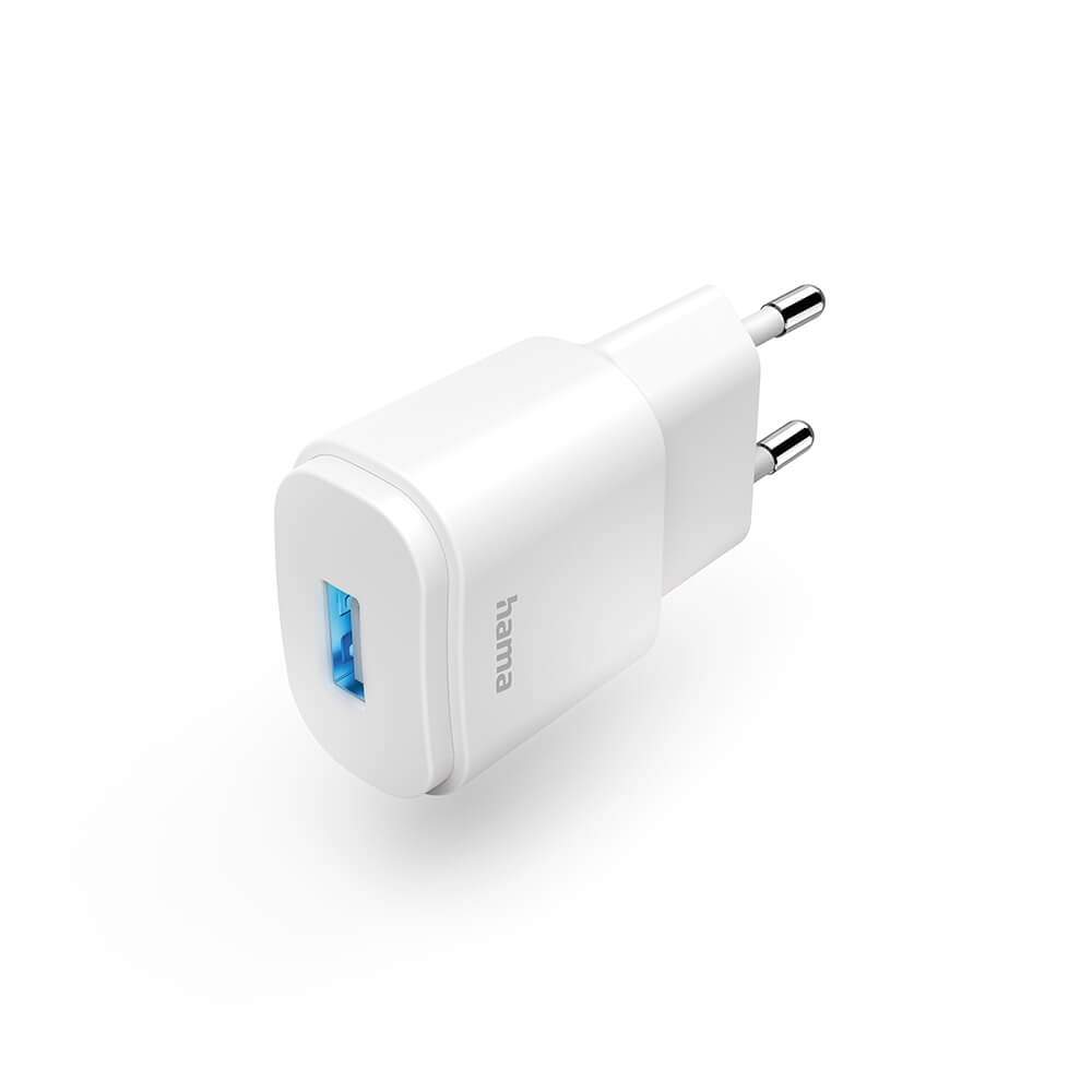 HAMA Charger 1xUSB-A 6W White | Elektronik - Kablar & Adaptrar - Adaptrar & Signalomvandlare - USB | Pryloteket