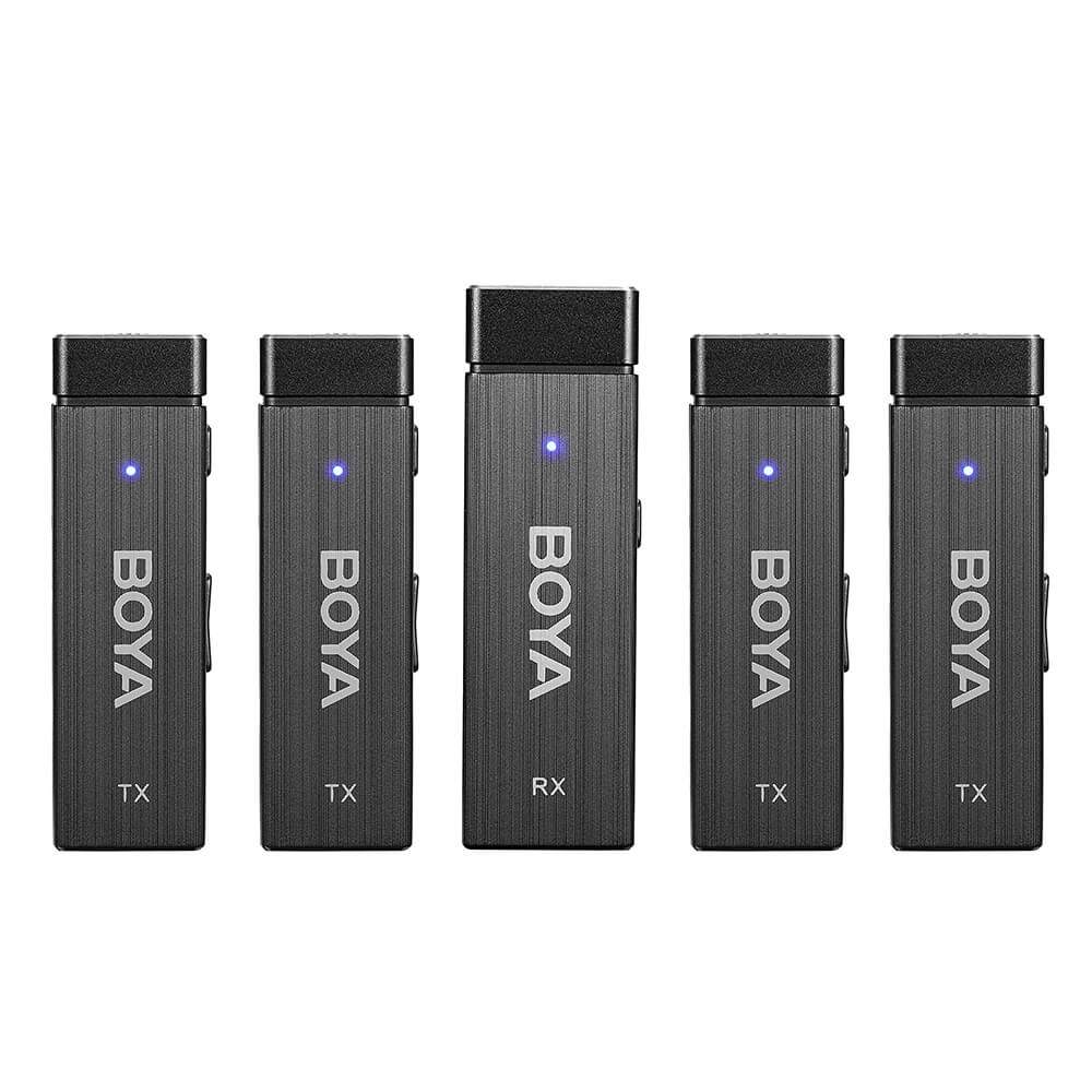 BOYA trådløs 2,4 GHz mikrofon x4 BY-W4