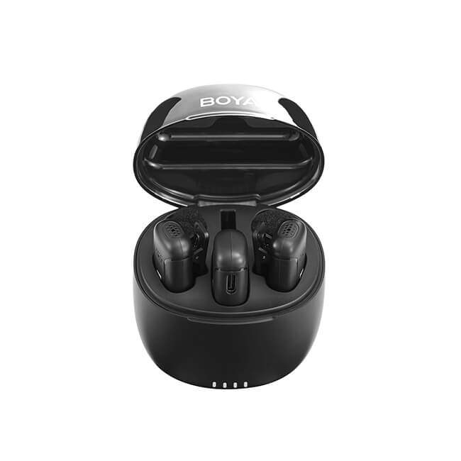 BOYA trådløs 2,4 GHz mikrofon x2 BY-WM3T-U2 USB-C - Opladningsetui