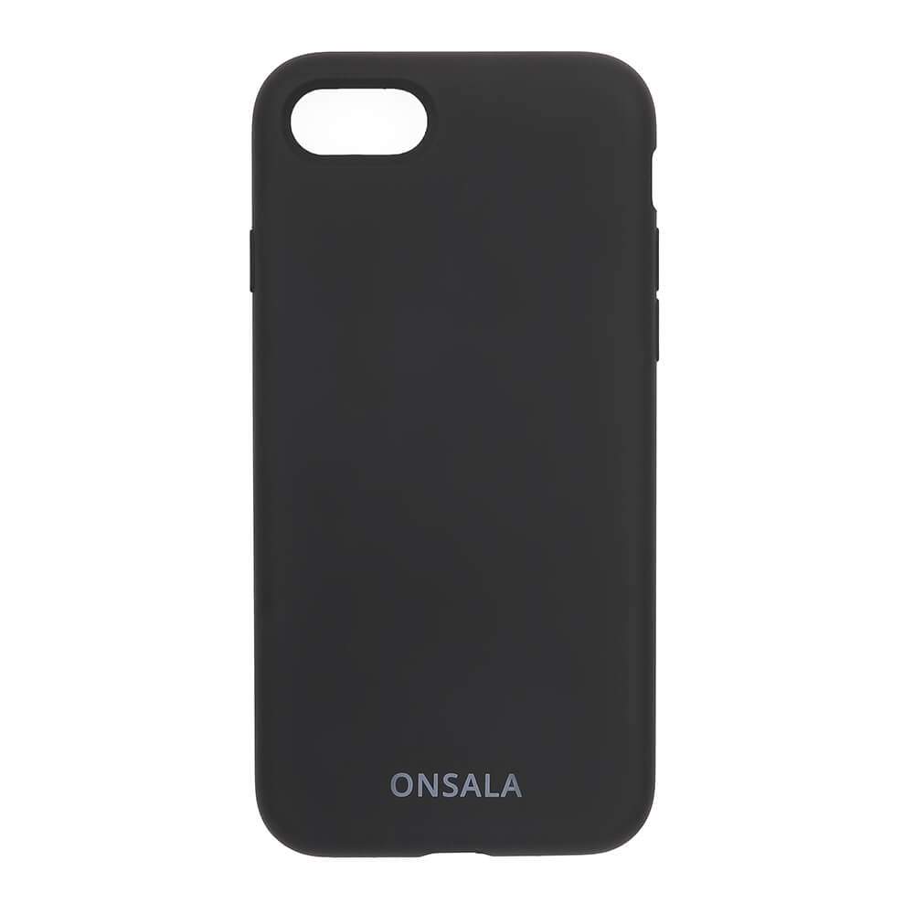 ONSALA Mobiltelefon cover Silikone Sort iPhone 6/7/8/SE