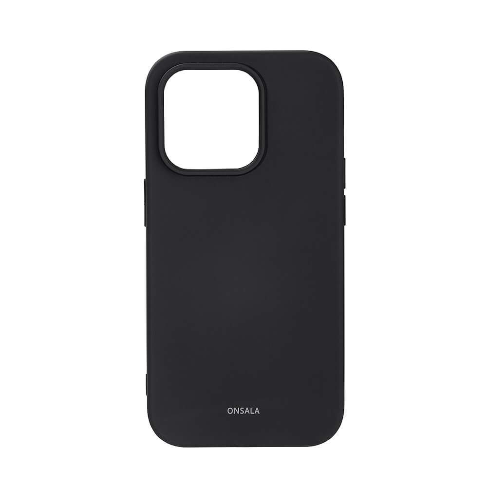 ONSALA Bagcover Silikone iPhone 14 Pro 6.1" Sort