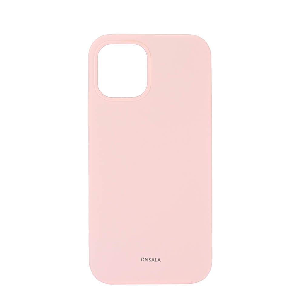 ONSALA Mobilcover Silikone Kridt Pink iPhone 12 / 12 Pro