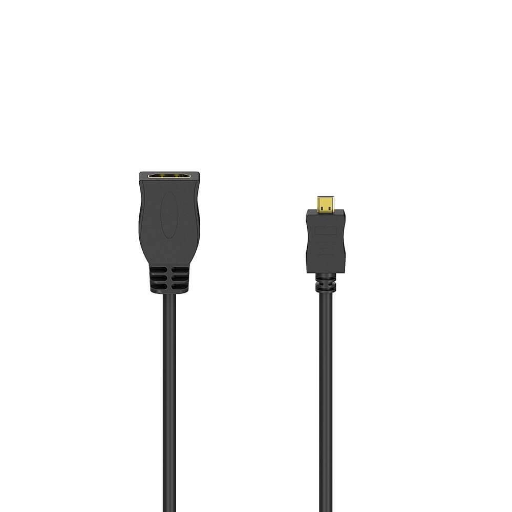 HAMA Adapter HDMI Type D-A stikkontakt Guldbelagt sort