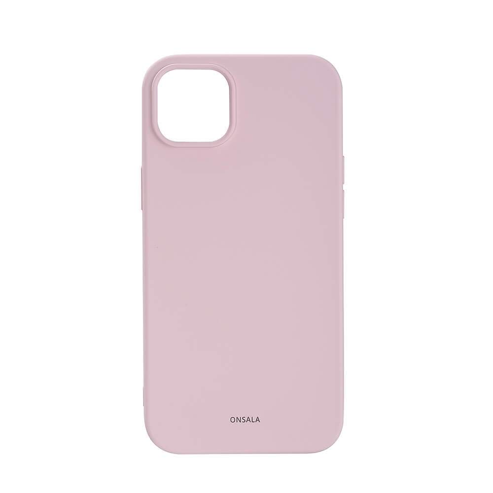 ONSALA Bagcover Silikone iPhone 14 Plus 6,7" Kridtrosa