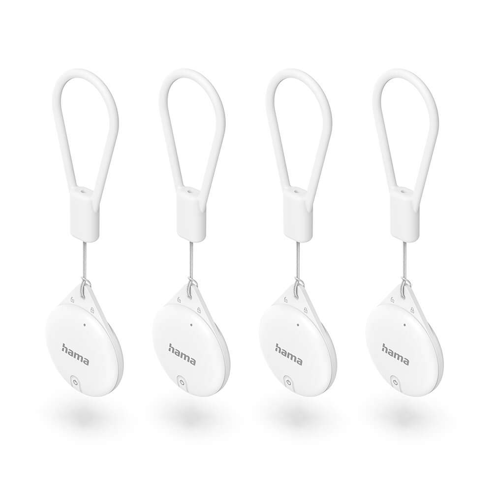 HAMA Varefinder til Apple "Find My" App Bluetooth Sæt med 4 stk Hvid