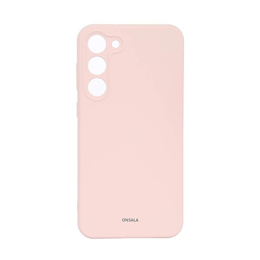 ONSALA Bagcover Silikone Samsung S23+ 5G Kridt Pink