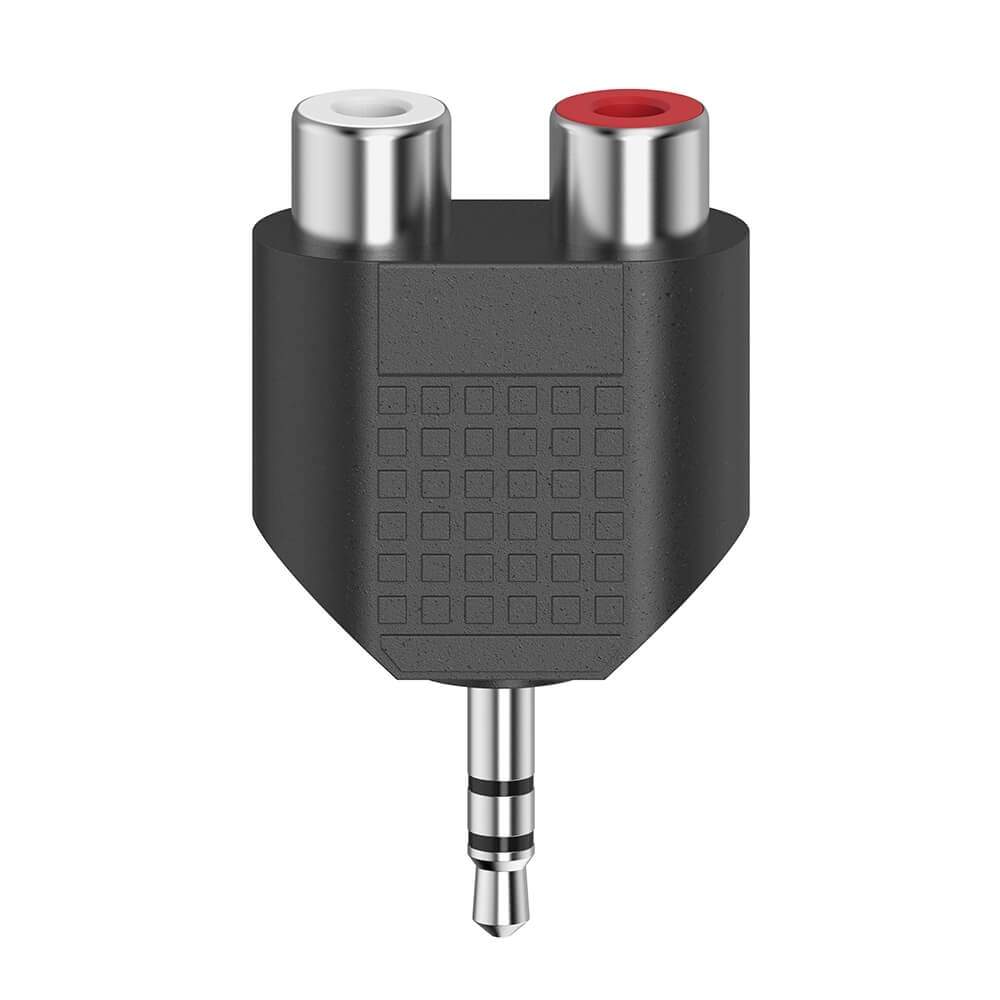 HAMA Adapter Audio 2x RCA-stik til 3.5-stik