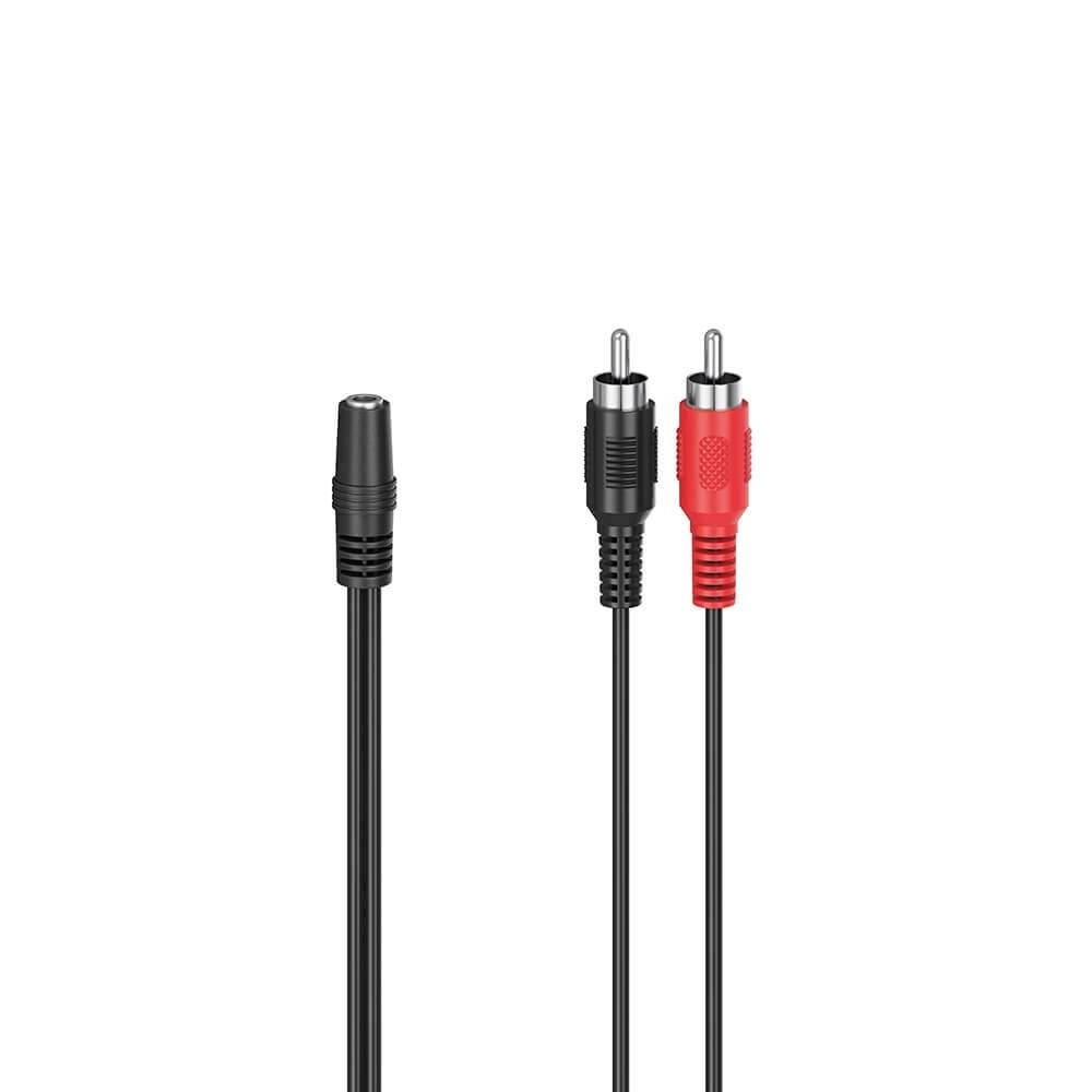 HAMA Adapter Audio 2x RCA til 3.5 Stereo