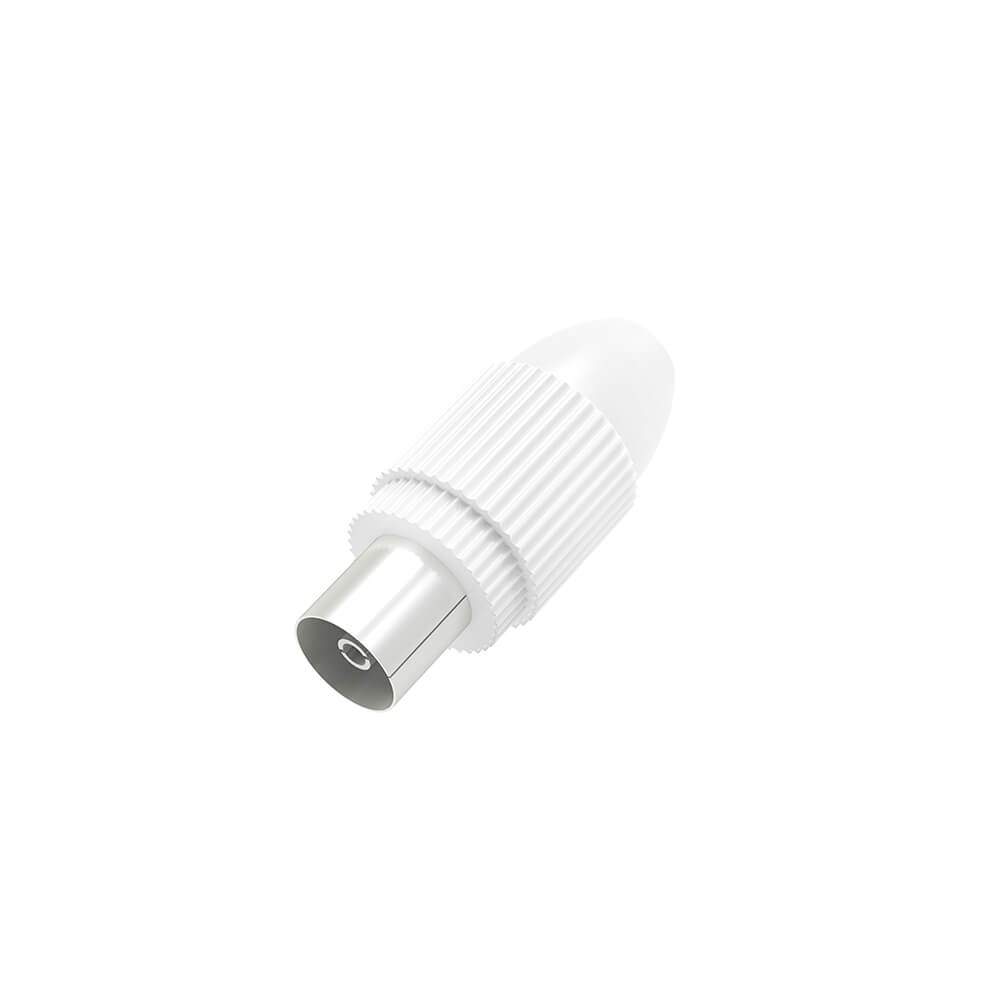HAMA Antenna Socket Coax White | Elektronik - Kablar & Adaptrar - Kablar | Pryloteket