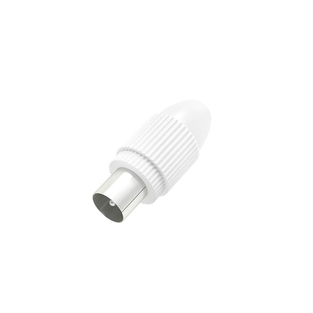 HAMA Antenna Plug Coax White | Elektronik - Kablar & Adaptrar - Kablar | Pryloteket