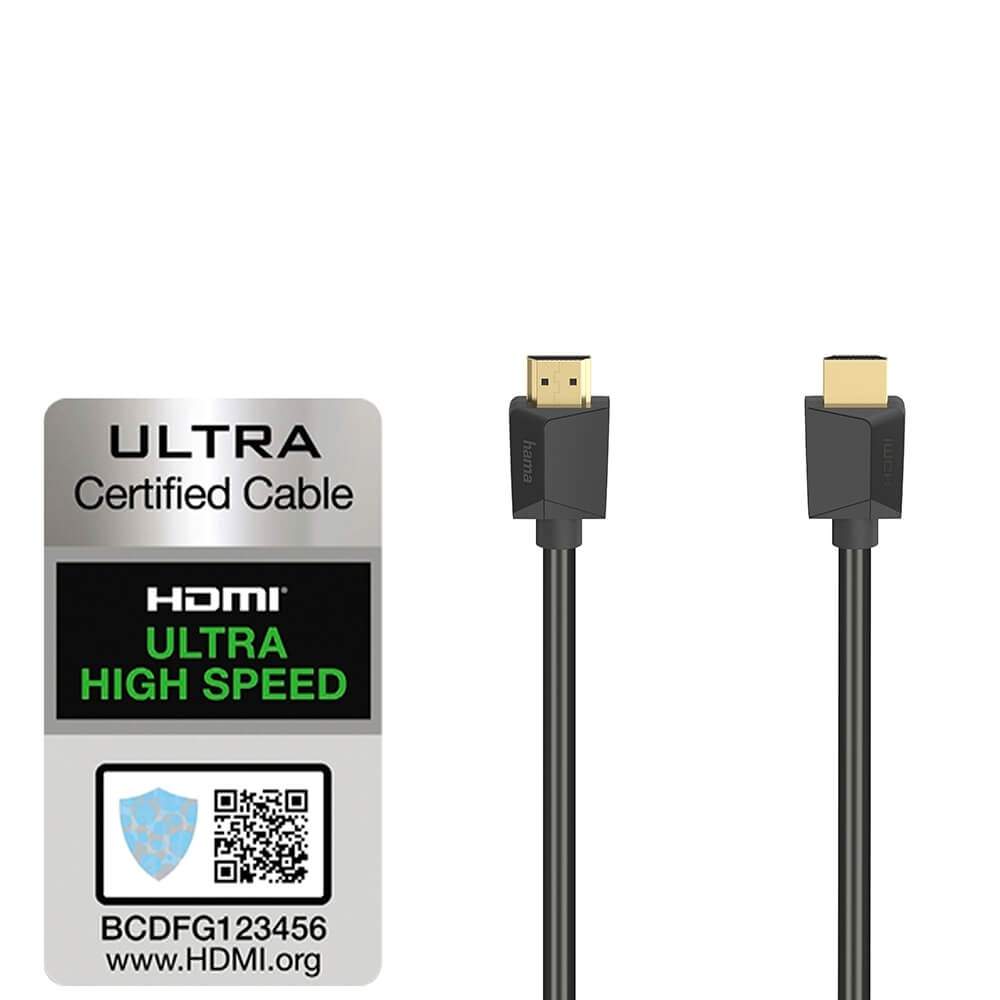 HAMA Kabel HDMI Ultra High Speed ​​8K 48 Gbit/s 3.0m Guld