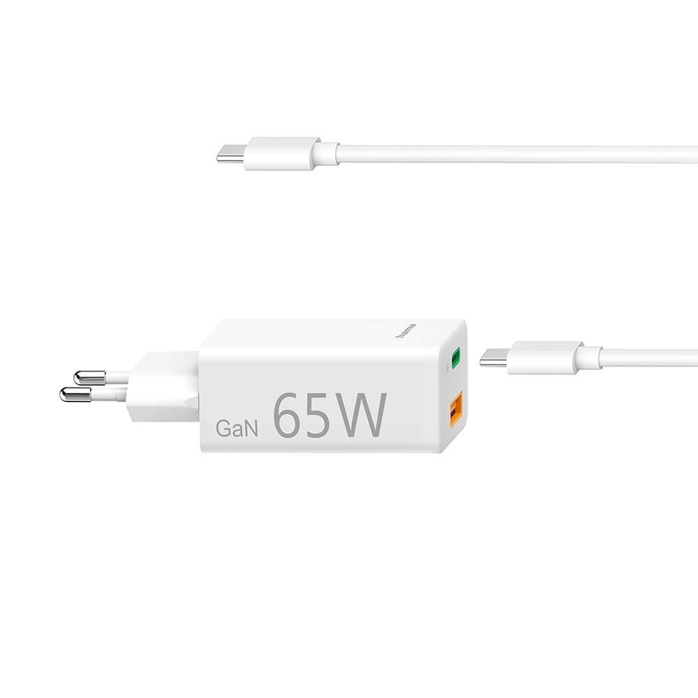 HAMA oplader USB-C Universal USB-C/A PD GaN 5-20V/65W