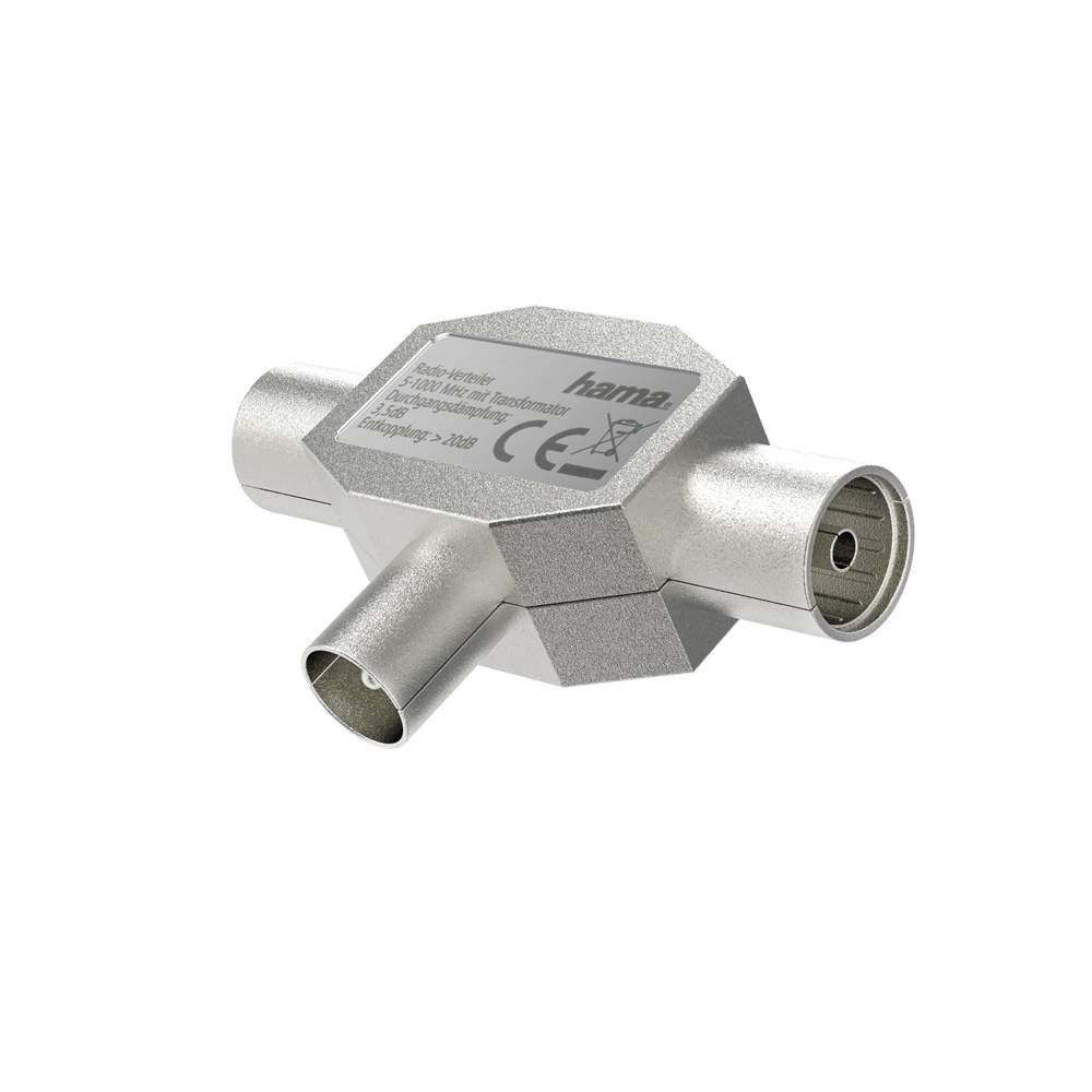 HAMA Antenna Splitter Coax 1-2 for Radio | Hem & Hobby | Pryloteket