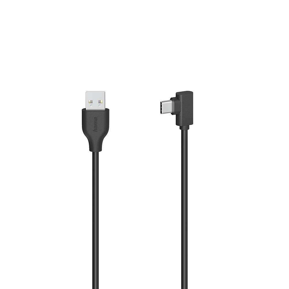 HAMA-kabel USB-C til USB-A USB 2.0 480 Mbit/s Sort 0.75m