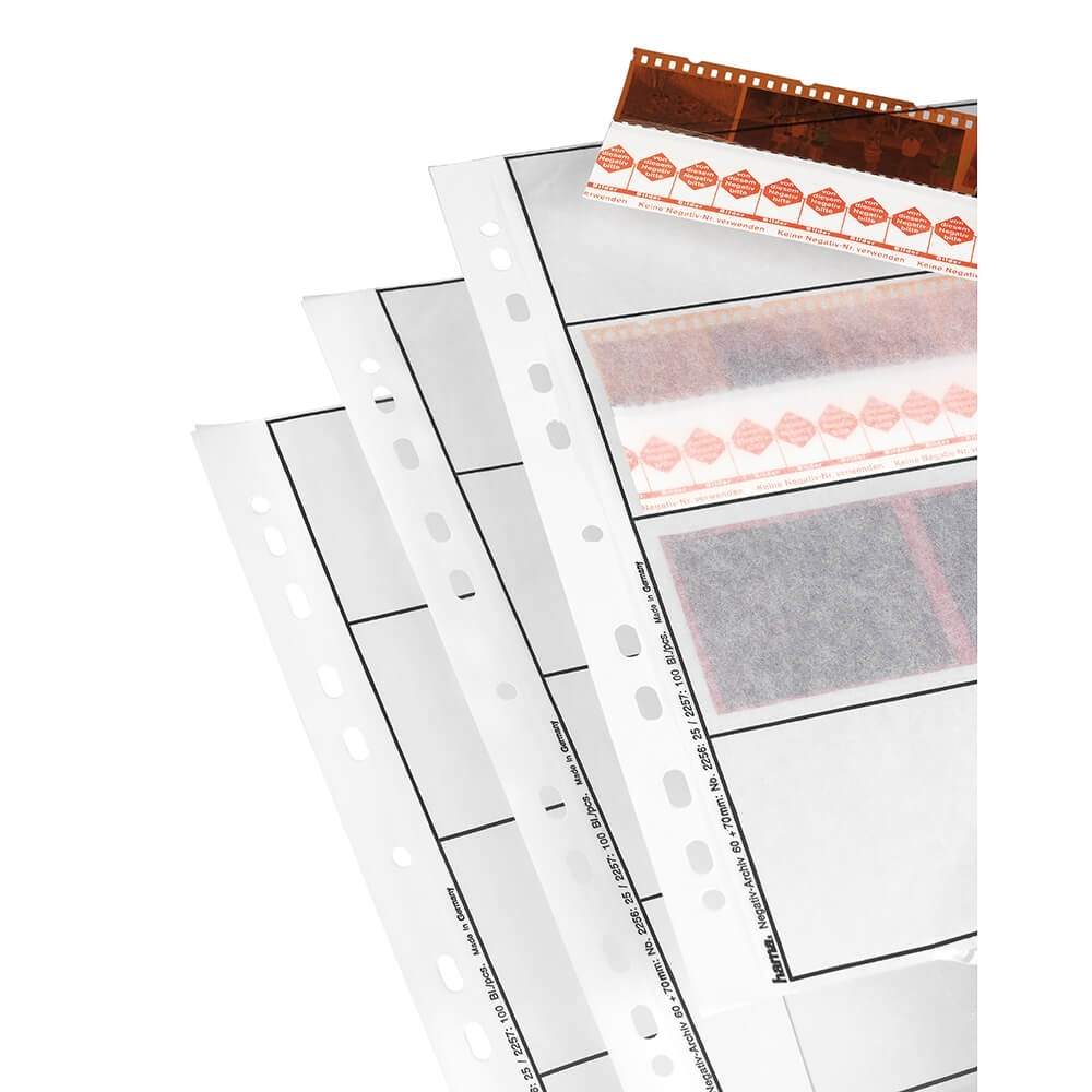 HAMA Negativ Glassine 4 Strimler x3 Negativer 6x6cm x25stk.