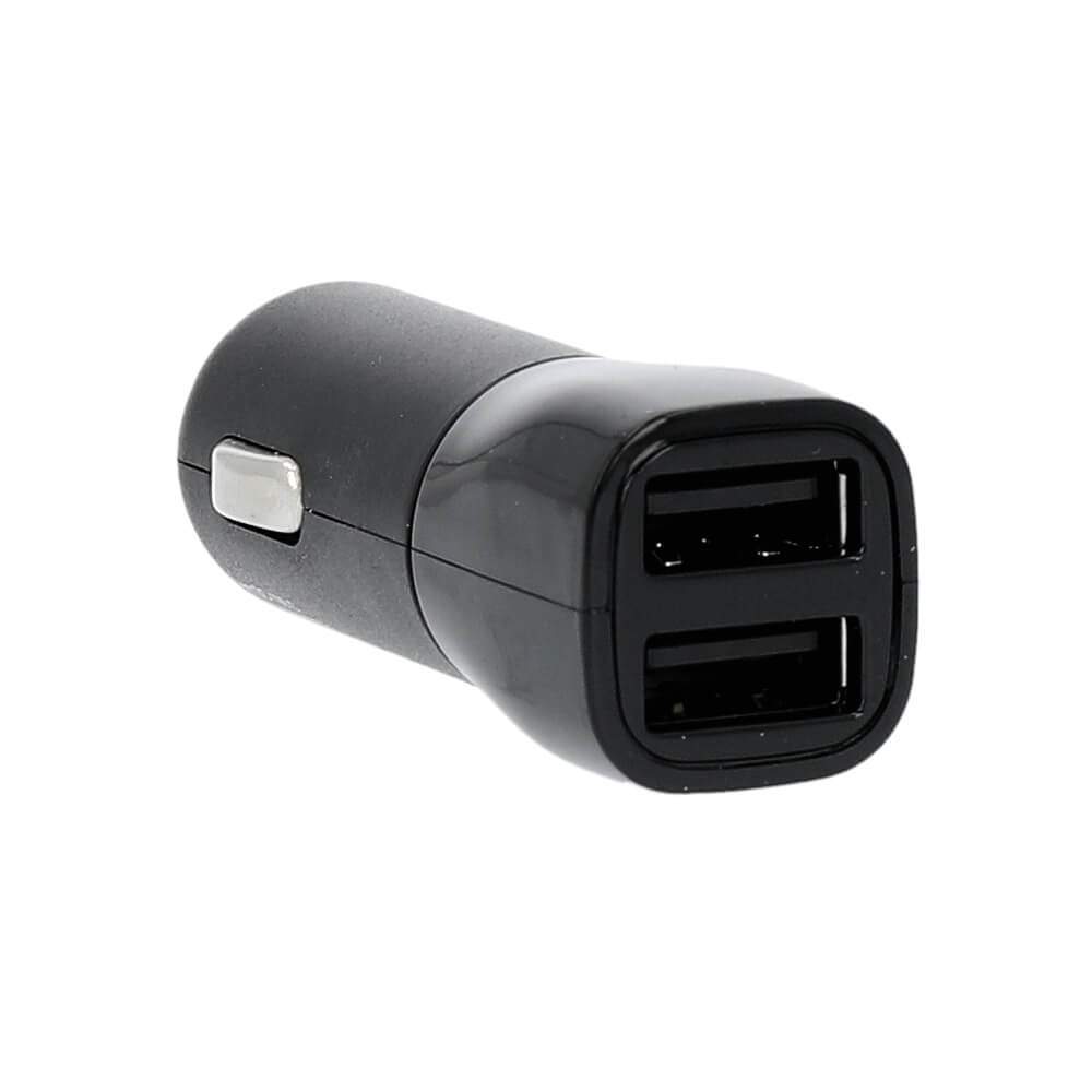 GEAR Oplader 12/24V 2xUSB-A 3,4A Sort