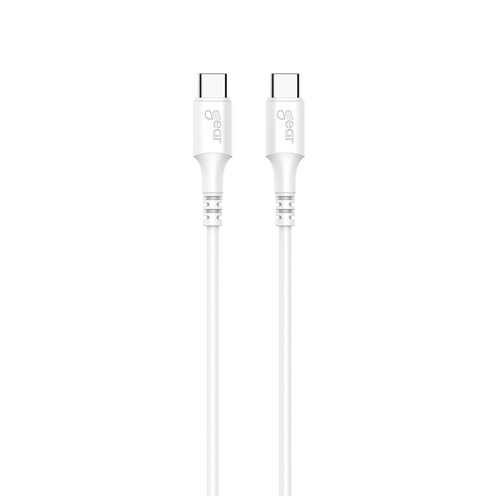GEAR Kabel USB-C til USB-C 2.0 0.5m Kabel Hvid