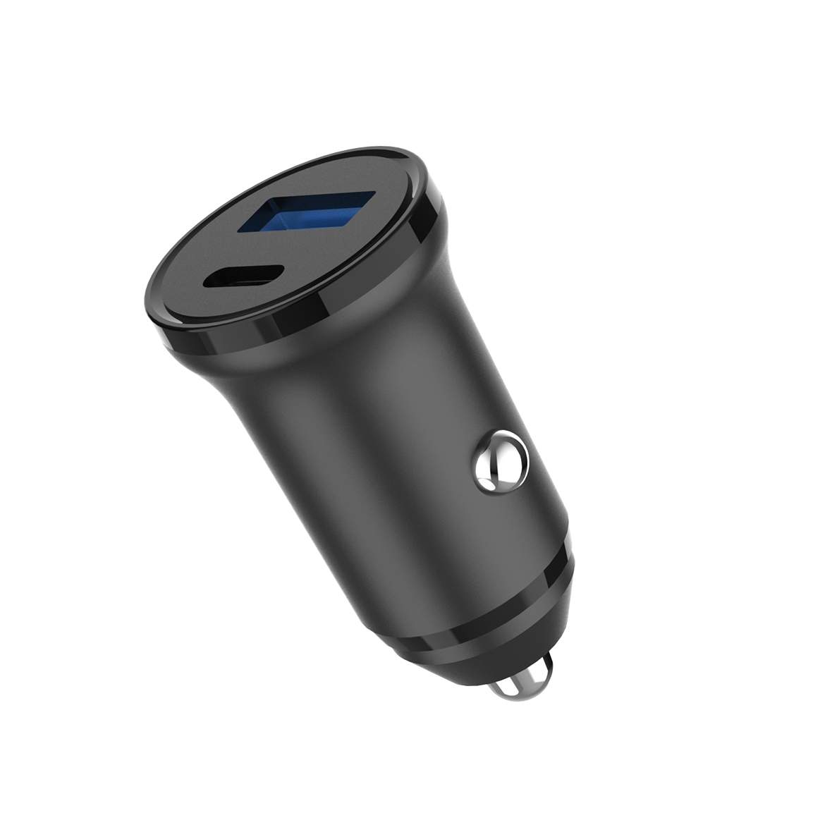 GEAR Oplader 12/24V 1xUSB-C + 1xUSB-A PD 30W + QC18.0W MAX Sort
