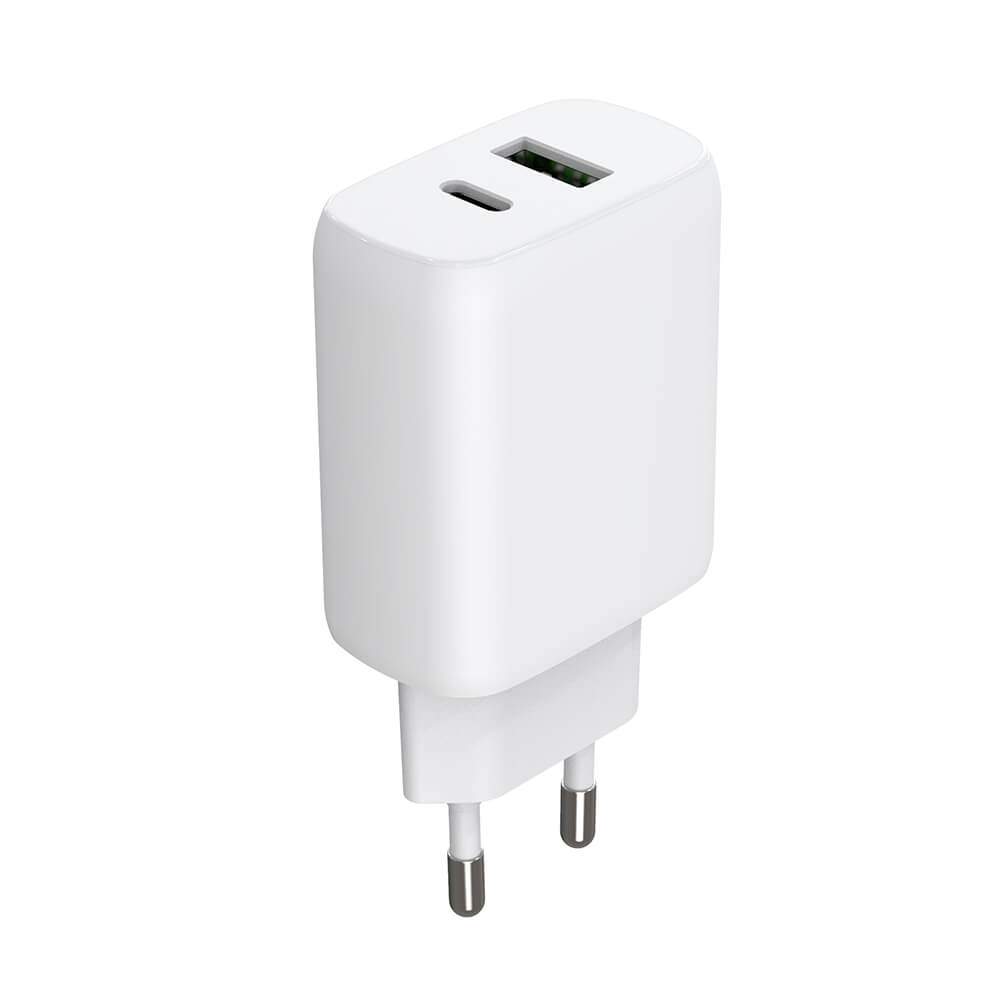 GEAR Charger 220V 1xUSB-C + 1xUSB-A PD/PPS 30W + 18W QC White | Elektronik - Speltillbehör - Nintendo - Nintendo Switch - Laddare | Pryloteket