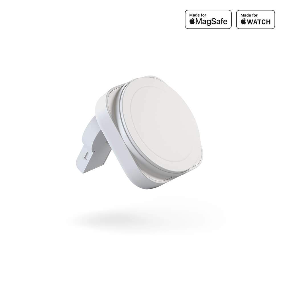 ZENS trådløs oplader 2i1 magnetisk + ur