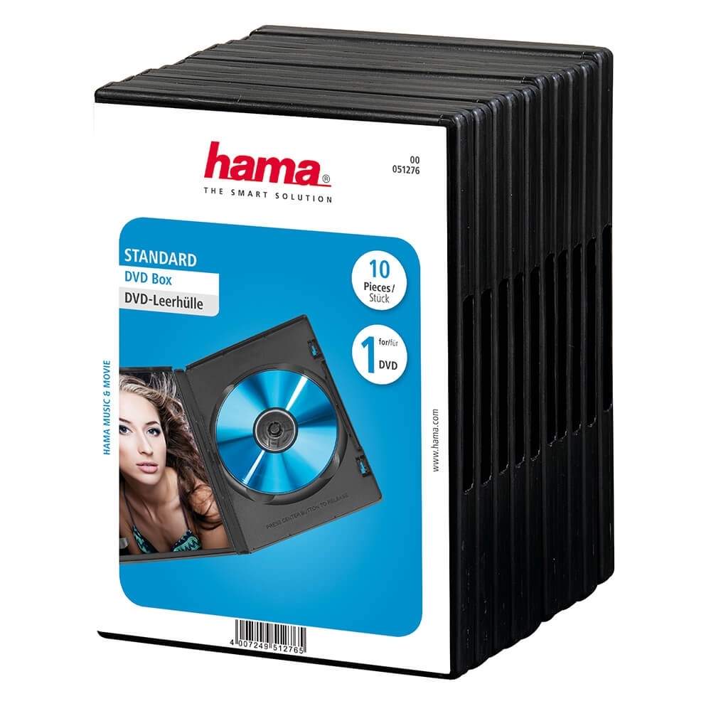 HAMA DVD-Box Sort 10-pak
