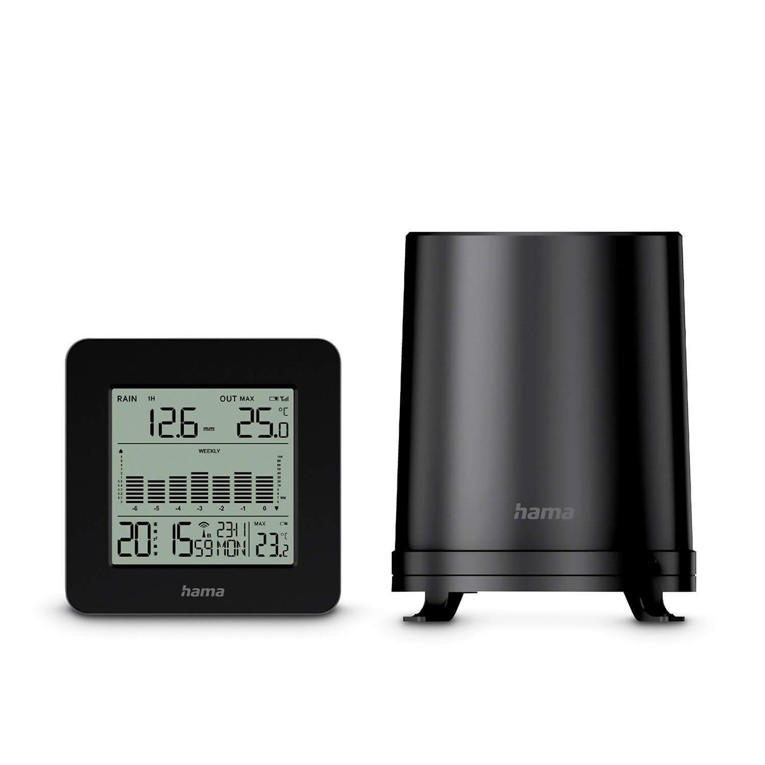 HAMA Weather Station Mykonos Black | Hem & Hobby - Hem & Hushåll - Bygg | Pryloteket