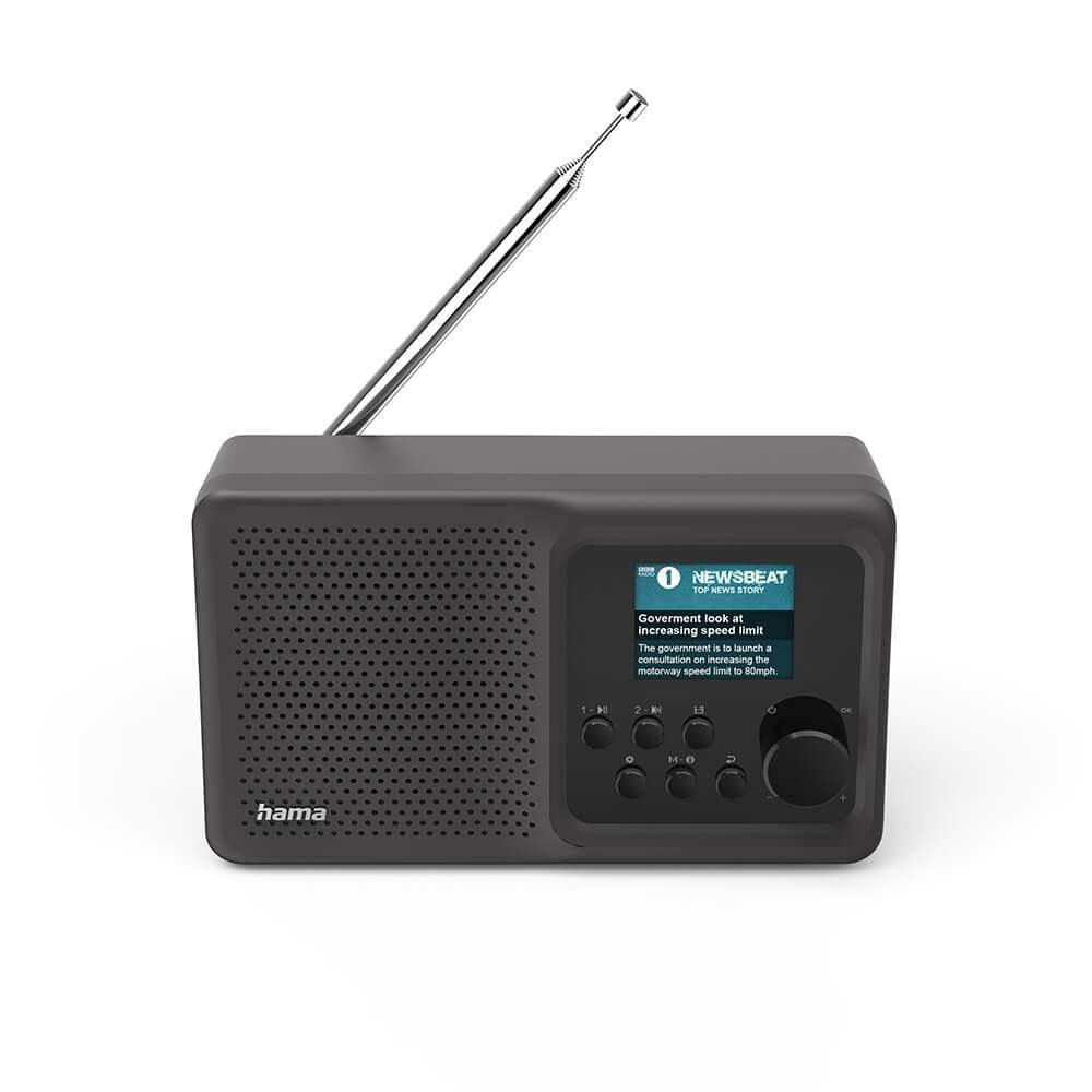HAMA Radio FM/DAB/DAB+/BT Battery Operation Black | Hem & Hobby - Hem & Hushåll - Bygg | Pryloteket