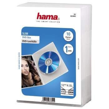 HAMA DVD-Box Slim Transparent 10-pack | Hem & Hobby | Pryloteket