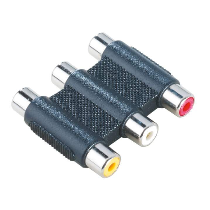 HAMA Adapter 3RCA-3RCA Hun-Hun Sort